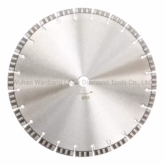 Line up Arix Array Pattern 14inch Diamond Saw Blade for Reinforced Concrete Cutting